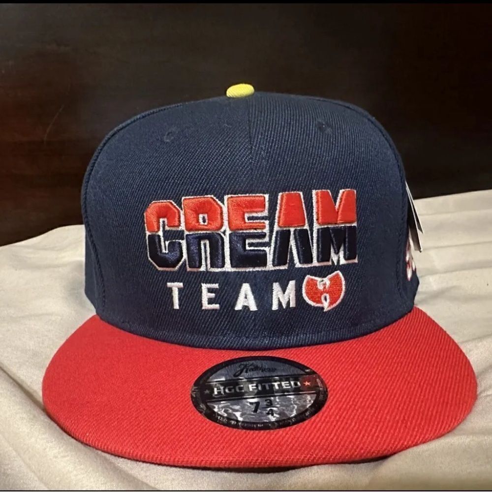Cream team vintage wutang hat fitted wu-tang